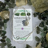 Moldavite & Libyan Gold Tektite Necklace Silver