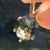 Moldavite Oval Gem Pendant 14k Gold-Moldavite Life