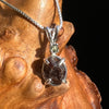 Moldavite & Painite Pendant Necklace Silver Sterling #2959-Moldavite Life