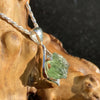 Moldavite Pendant Drop Silver Sterling-Moldavite Life