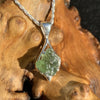 Moldavite Pendant Drop Silver Sterling-Moldavite Life