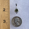 Moldavite Pendant Drop Silver Sterling-Moldavite Life