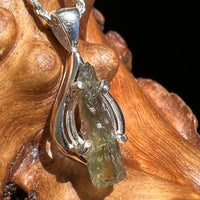 Moldavite Pendant Silver Sterling Natural #2467-Moldavite Life