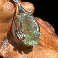 Moldavite Pendant Silver Sterling Natural #2469-Moldavite Life