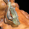 Moldavite Pendant Silver Sterling Natural #2470-Moldavite Life