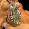 Moldavite Pendant Silver Sterling Natural #2471-Moldavite Life