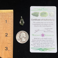 Moldavite Pendant Silver Sterling Natural #2474-Moldavite Life