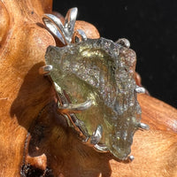 Moldavite Pendant Sterling Silver #2579-Moldavite Life