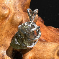 Moldavite Pendant Sterling Silver #2581-Moldavite Life
