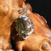 Moldavite Pendant Sterling Silver #2582-Moldavite Life