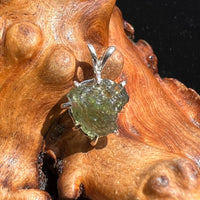Moldavite Pendant Sterling Silver #2584-Moldavite Life