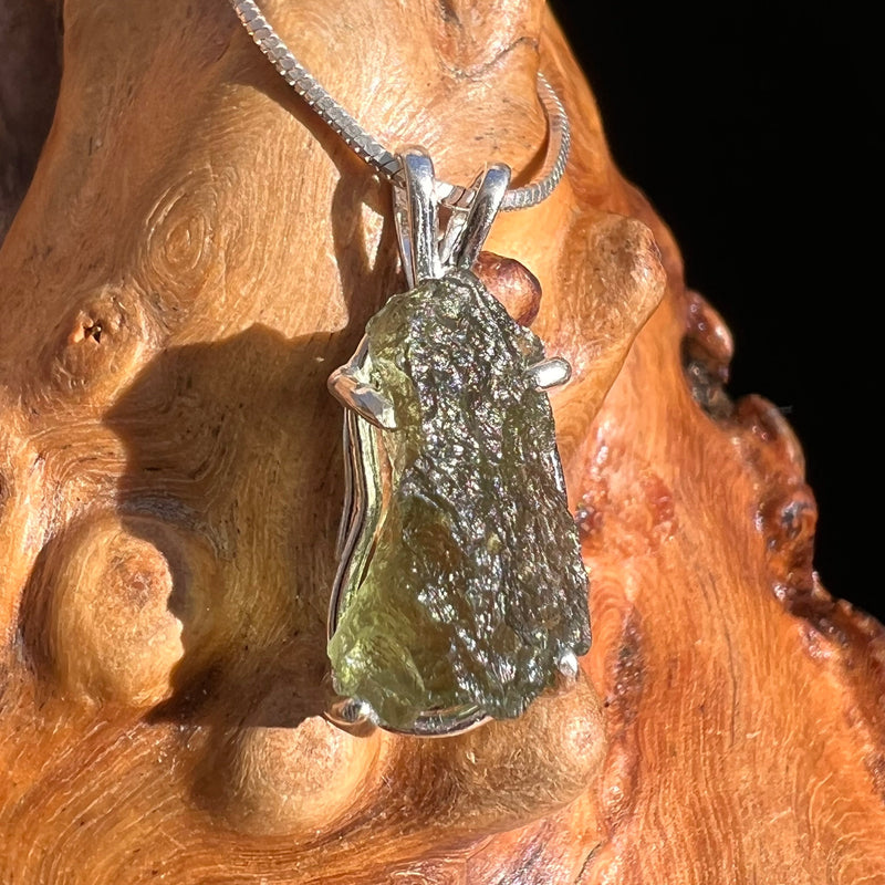 Moldavite Pendant Sterling Silver #3160-Moldavite Life