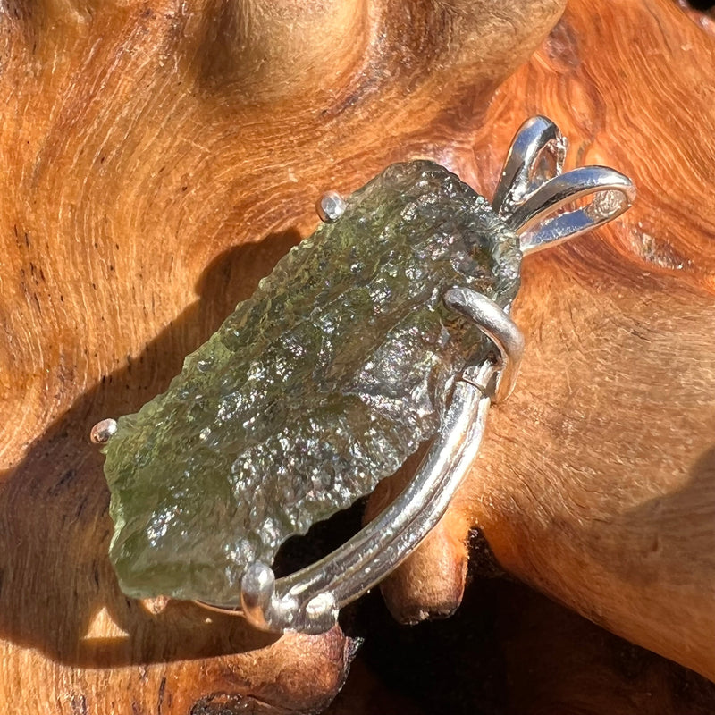 Moldavite Pendant Sterling Silver #3163-Moldavite Life