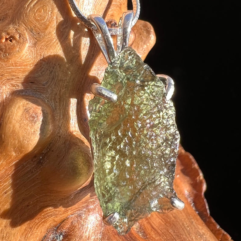 Moldavite Pendant Sterling Silver #3165-Moldavite Life