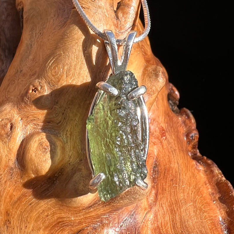 Moldavite Pendant Sterling Silver #3171-Moldavite Life