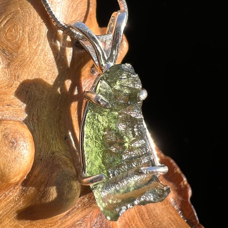 Moldavite Pendant Sterling Silver #3181-Moldavite Life