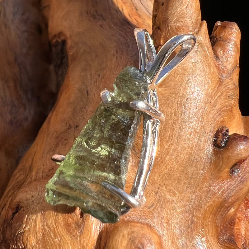 Moldavite Pendant Sterling Silver #3181-Moldavite Life