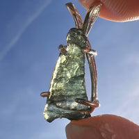 Moldavite Pendant Sterling Silver #3181-Moldavite Life