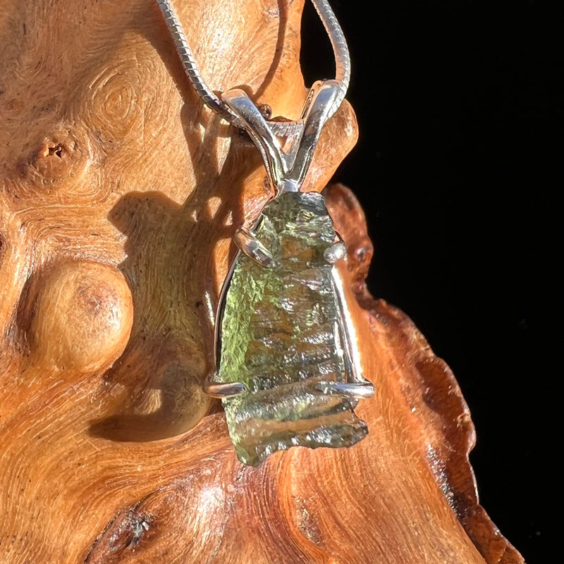 Moldavite Pendant Sterling Silver #3181-Moldavite Life