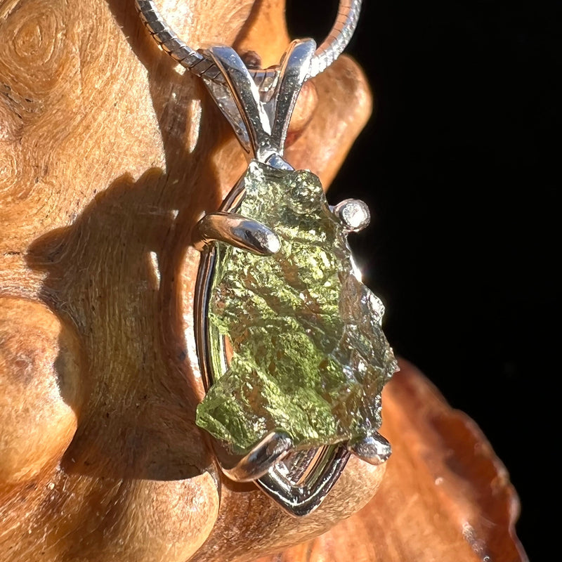 Moldavite Pendant Sterling Silver #3184-Moldavite Life