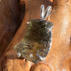 Moldavite Pendant Sterling Silver #3185-Moldavite Life