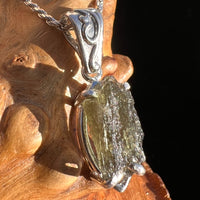 Moldavite Pendant Sterling Silver #3191-Moldavite Life