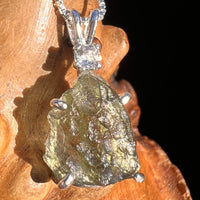 Moldavite & Petalite Necklace Sterling Silver #5023-Moldavite Life