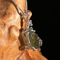 Moldavite & Petalite Necklace Sterling Silver #5024-Moldavite Life
