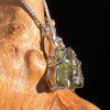 Moldavite & Petalite Necklace Sterling Silver #5025-Moldavite Life