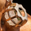 Moldavite & Phenacite Pendant 14k Gold #1051-Moldavite Life