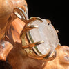 Moldavite & Phenacite Pendant 14k Gold #1051-Moldavite Life