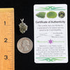 Moldavite Raw Pendant Sterling Silver #2352