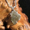 Moldavite Raw Pendant Sterling Silver #2352