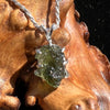 Moldavite Raw Pendant Sterling Silver #2365