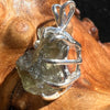 Moldavite Raw Pendant Sterling Silver 2367-Moldavite Life