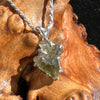 Moldavite Raw Pendant Sterling Silver 2367-Moldavite Life