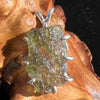 Moldavite Raw Pendant Sterling Silver 2375-Moldavite Life
