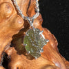 Moldavite Raw Pendant Sterling Silver 2389-Moldavite Life
