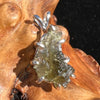 Moldavite Raw Pendant Sterling Silver 2393-Moldavite Life