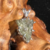 Moldavite Raw Pendant Sterling Silver 2401-Moldavite Life