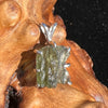 Moldavite Raw Pendant Sterling Silver 2402-Moldavite Life