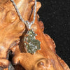 Moldavite Raw Pendant Sterling Silver 2404-Moldavite Life