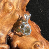 Moldavite Raw Pendant Sterling Silver 2410-Moldavite Life