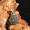 Moldavite Raw Pendant Sterling Silver 2412-Moldavite Life