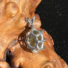 Moldavite Raw Pendant Sterling Silver 2421-Moldavite Life