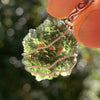 Moldavite Sterling Silver Wire Wrapped Pendant-Moldavite Life