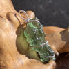 Moldavite Sterling Silver Wire Wrapped Pendant-Moldavite Life