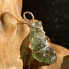 Moldavite Sterling Silver Wire Wrapped Pendant-Moldavite Life