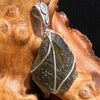 Moldavite Wire Wrapped Pendant Sterling Silver #2588-Moldavite Life