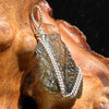 Moldavite Wire Wrapped Pendant Sterling Silver #2696-Moldavite Life